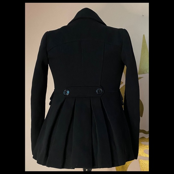 Black, structured peacoat - Picture 2 of 3